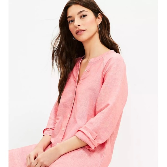 LOFT Hi-Lo Shirtdress NWT - Picture 3 of 7